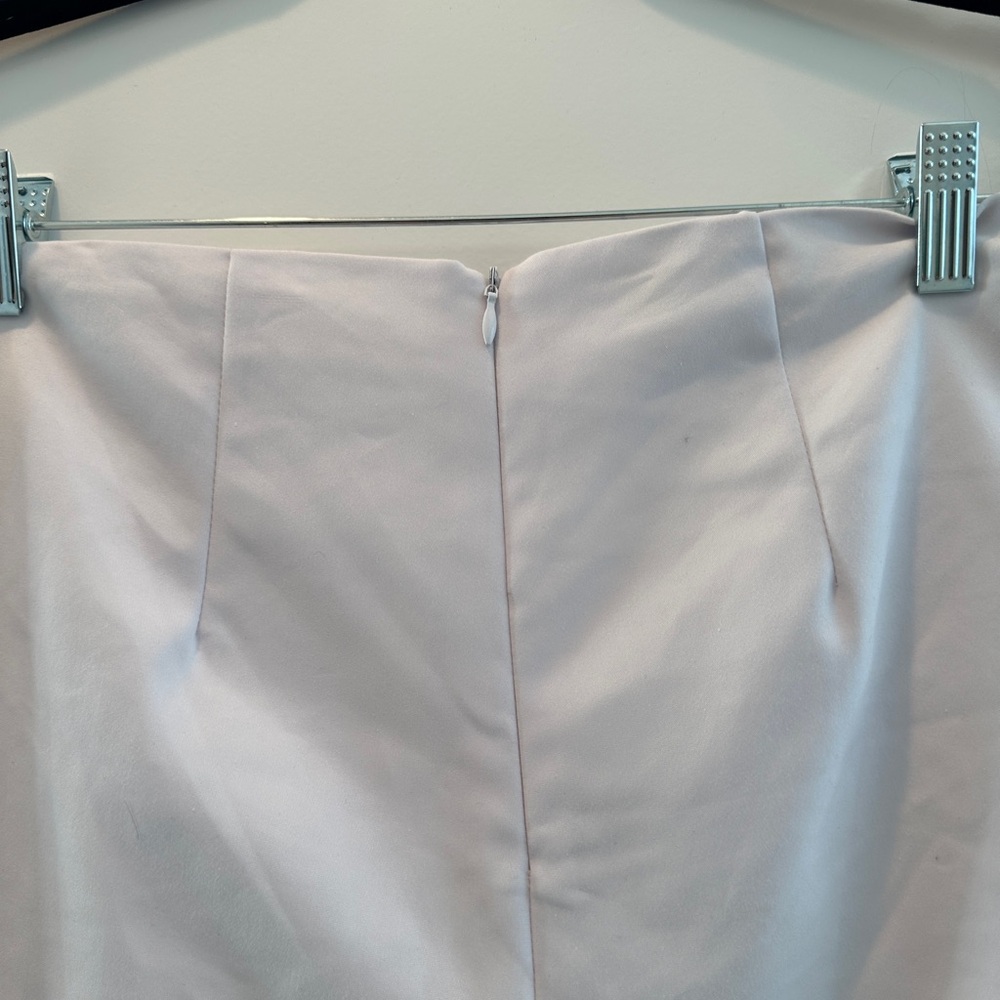 Superdown White Pleated Tennis Mini Skirt High Waist | Size S - Picture 10 of 12